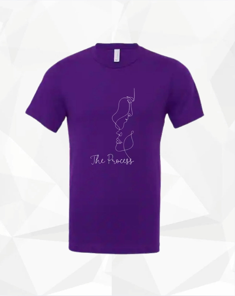 Purple TEE Glitter logo